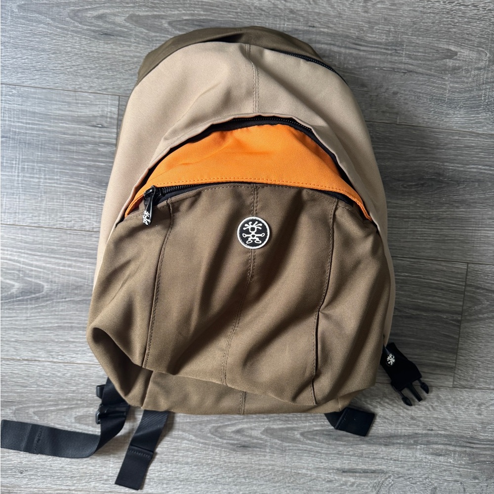 Crumpler Sinking Barge Camera Backpack Olive and Orange